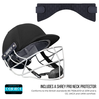 Shrey Classic 2.0 Cricket Helmet Black with Neck Guard