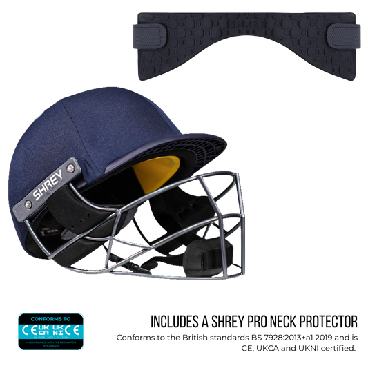 Shrey Elite Pro Titanium Grill Cricket Helmet with Neck Guard