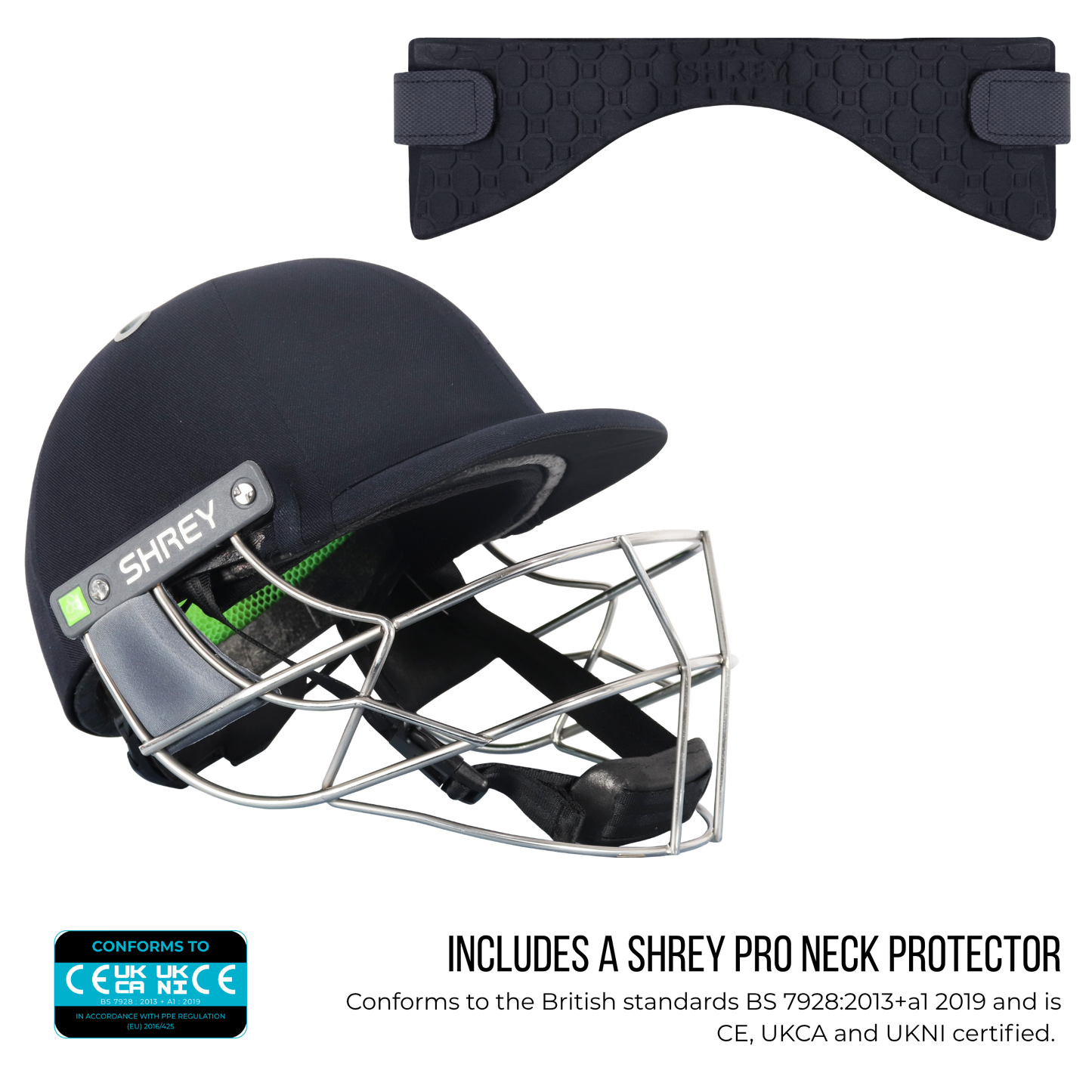 Shrey KOROYD Titanium Cricket Helmet with Neck Guard