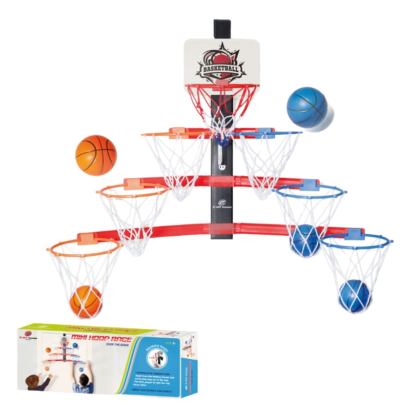 E-JET GAMES MINI BASKETBALL HOOP RACE SET