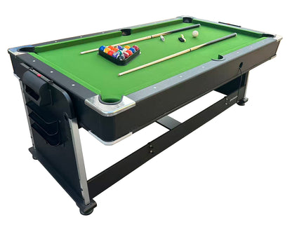 ALLIANCE 4 IN 1 COMBO GAMES TABLE - BLACK / GREEN FELT