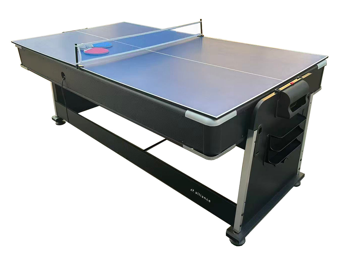 ALLIANCE 4 IN 1 COMBO GAMES TABLE - BLACK / GREEN FELT