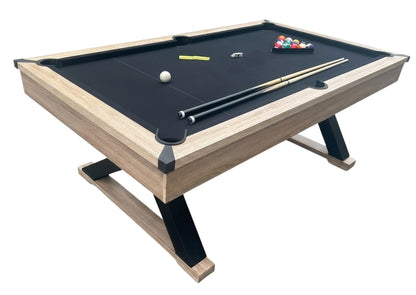 ALLIANCE PDX POOL TABLE 7FT BEECH/ BLACK FELT WITH MDF TOP