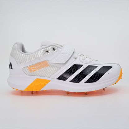 Adidas Adipower Vector 20 Cricket Spikes White/Aurora