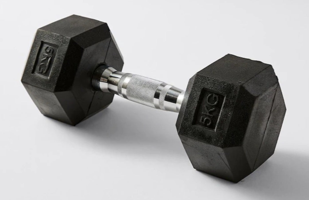 Rubber Hex Dumbbell