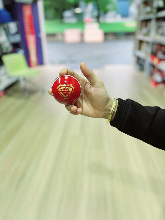 GA Club (4-Piece) 156g grams Cricket Ball (White or Red)