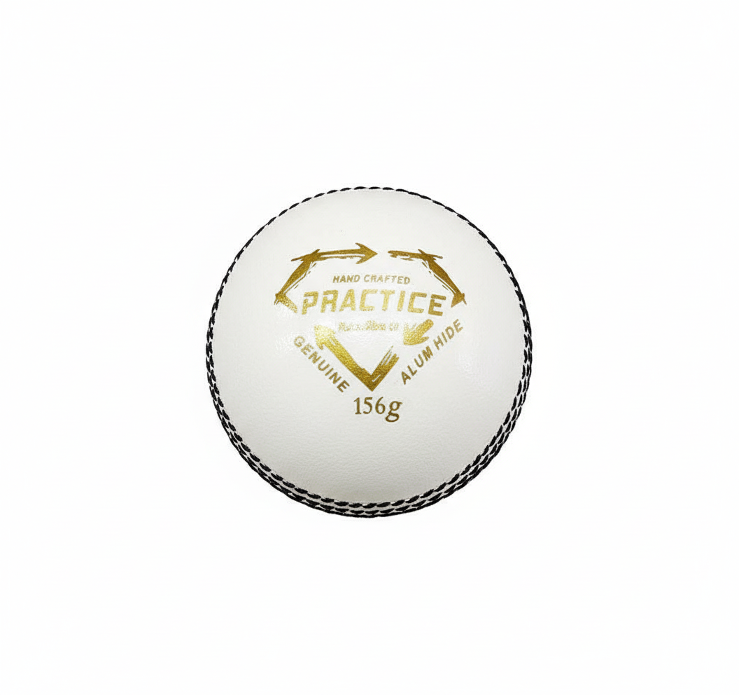 GA Practice leather ball white