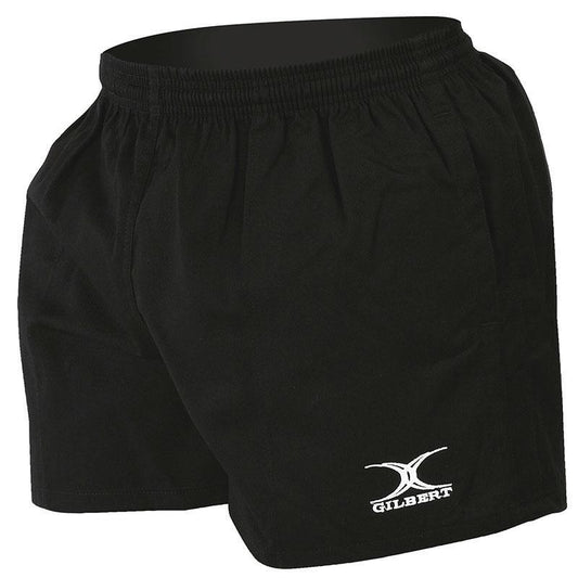 Gilbert Mercury Rugby Shorts Black with Pockets