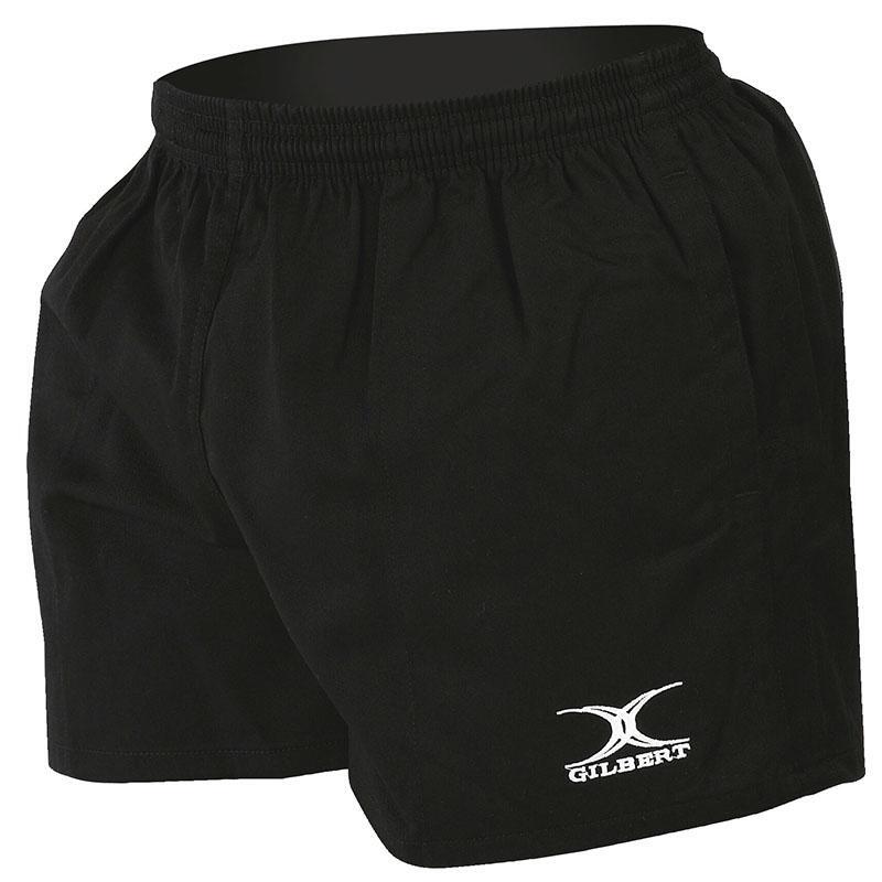Gilbert Mercury Rugby Shorts Black with Pockets