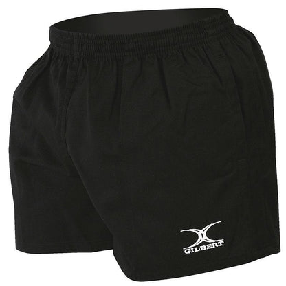 Gilbert Mercury Rugby Shorts Black with Pockets