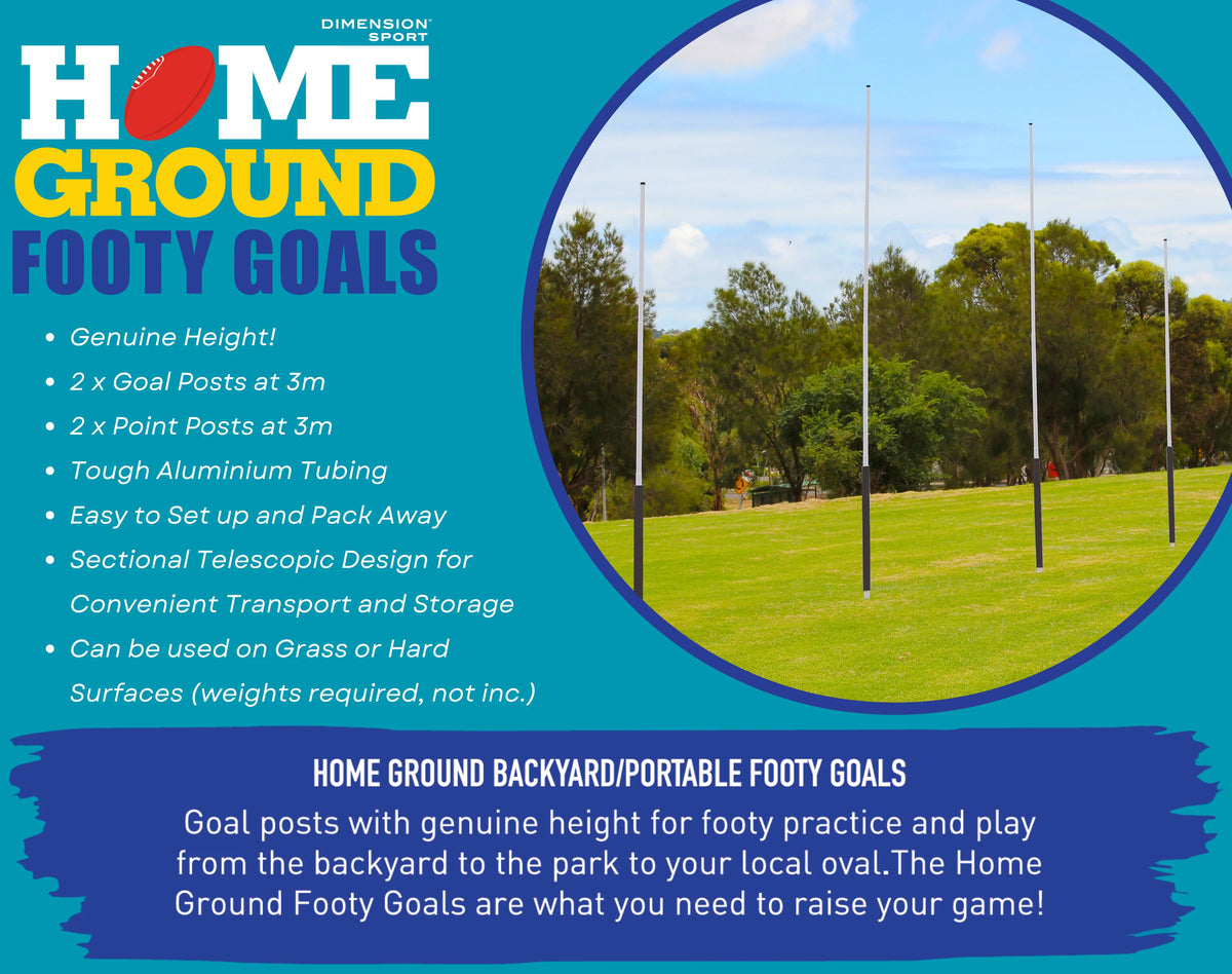 Home Ground Backyard Portable Footy Goals
