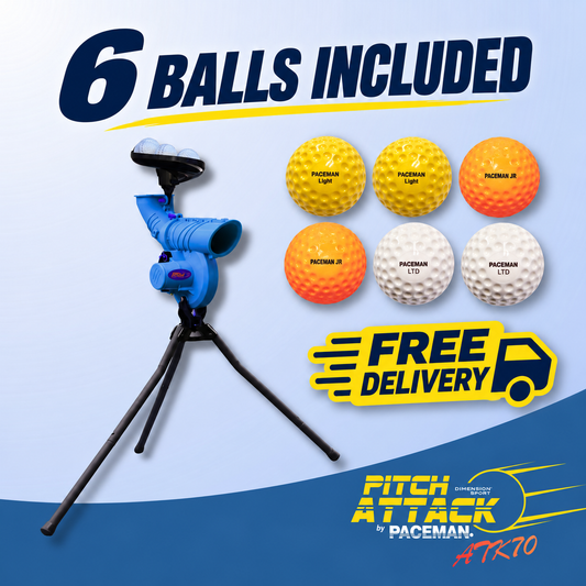 Paceman Pitch Attack ATK70 Cricket Bowling Machine Bundle