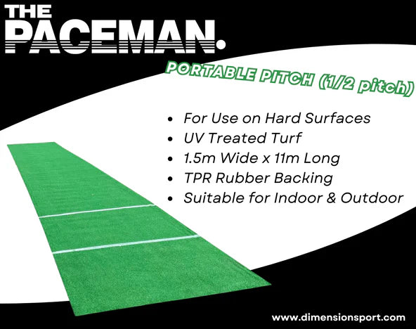 Paceman Portable Cricket Pitch (1/2 pitch) 11 Meters