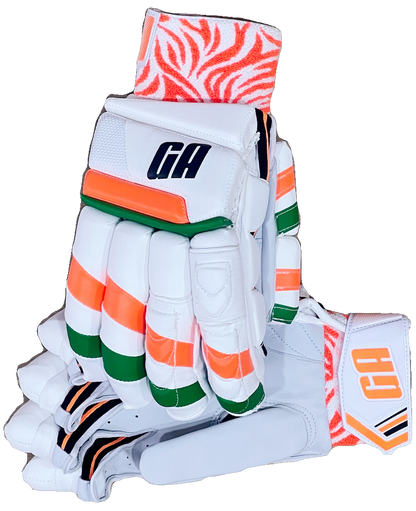 GA Savage Tri Color Cricket Batting Gloves