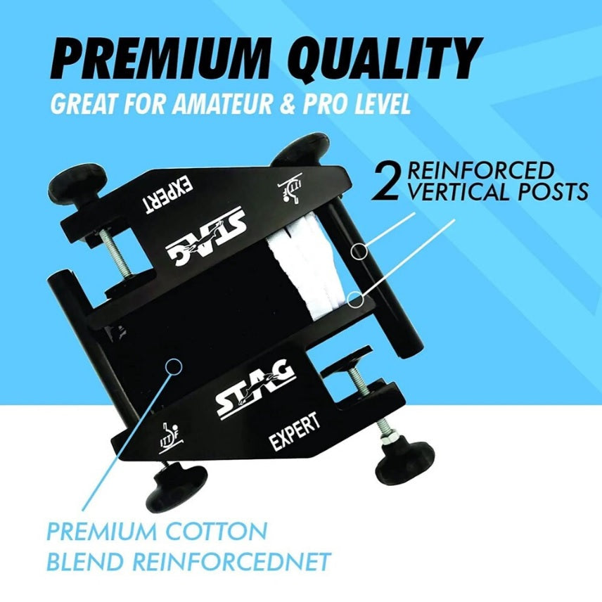 STAG GLOBAL Expert Professional Grade Table Tennis Net & Post Set