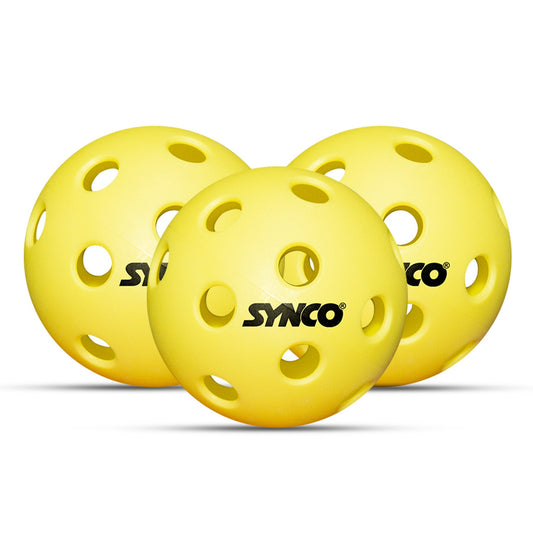 Synco Pickleball Ball S26 High Performance Indoor Pickleball Set of 3