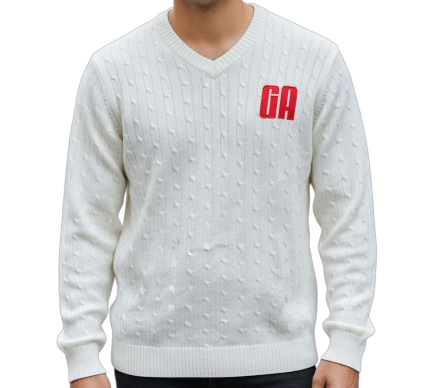 GA Long Sleeve Cricket Sweater
