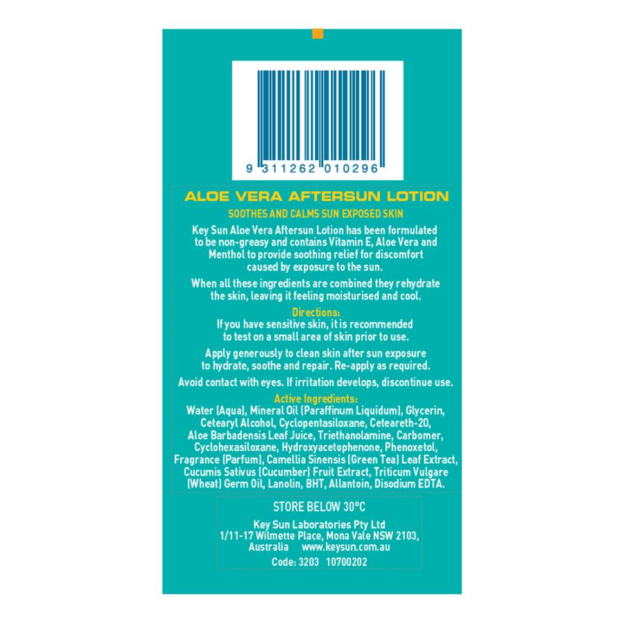 Key Sun Aloe Aftersun Lotion 200g