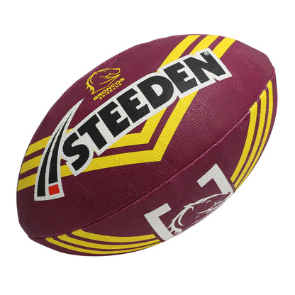 Steeden NRL Supporter Ball Brisbane Broncos 11 Inch