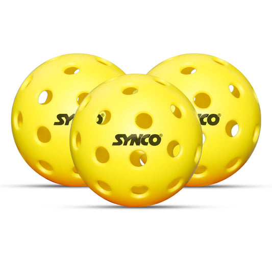 Synco Pickleball Ball S40 High Performance Outdoor Pickleball Set of 3