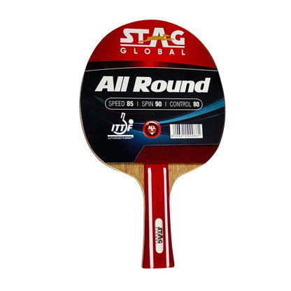 Stag All Round Table Tennis Racket 174g Lightweight Paddle for Control & Spin