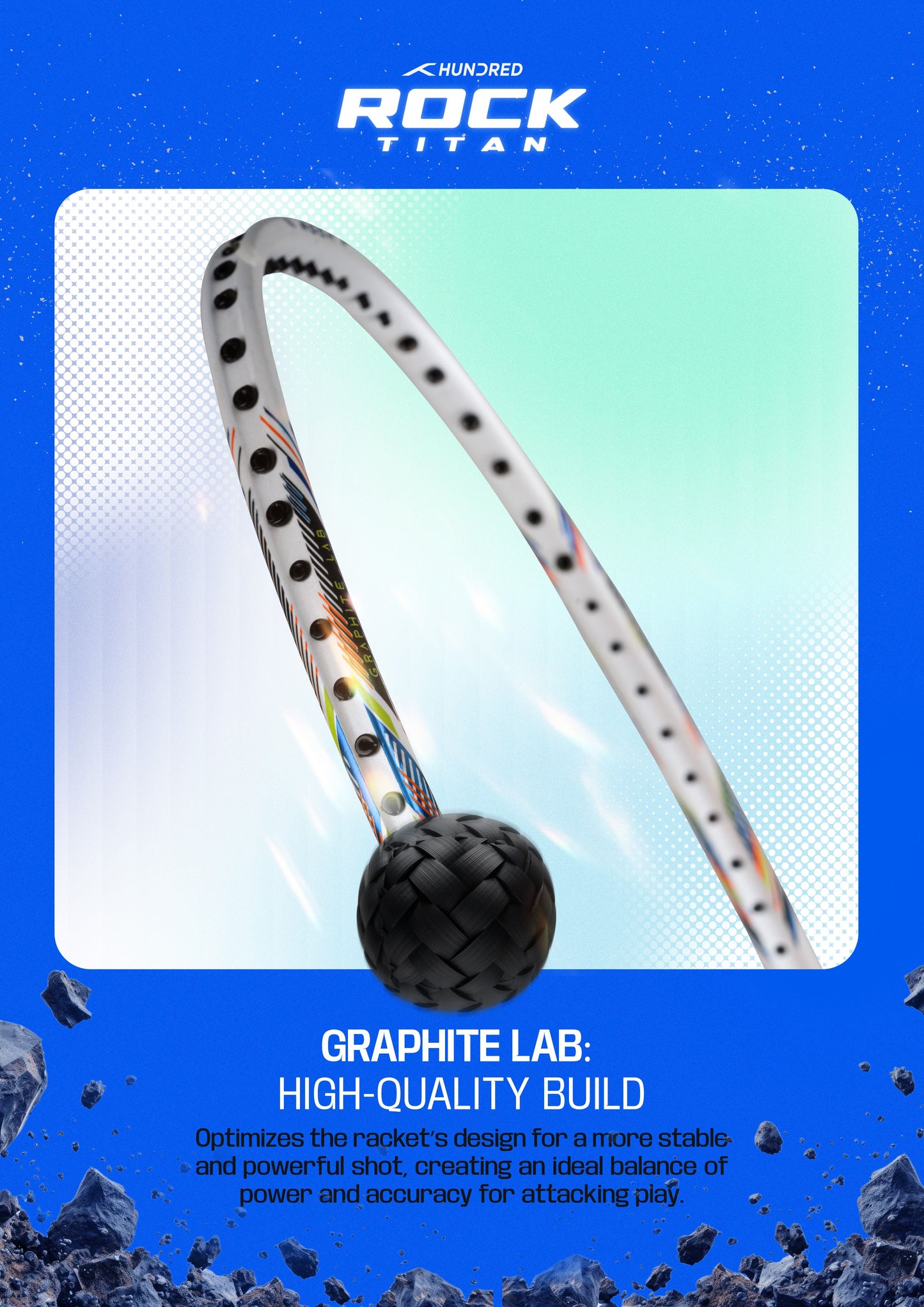 Rock Titan (5U) Badminton Racquet