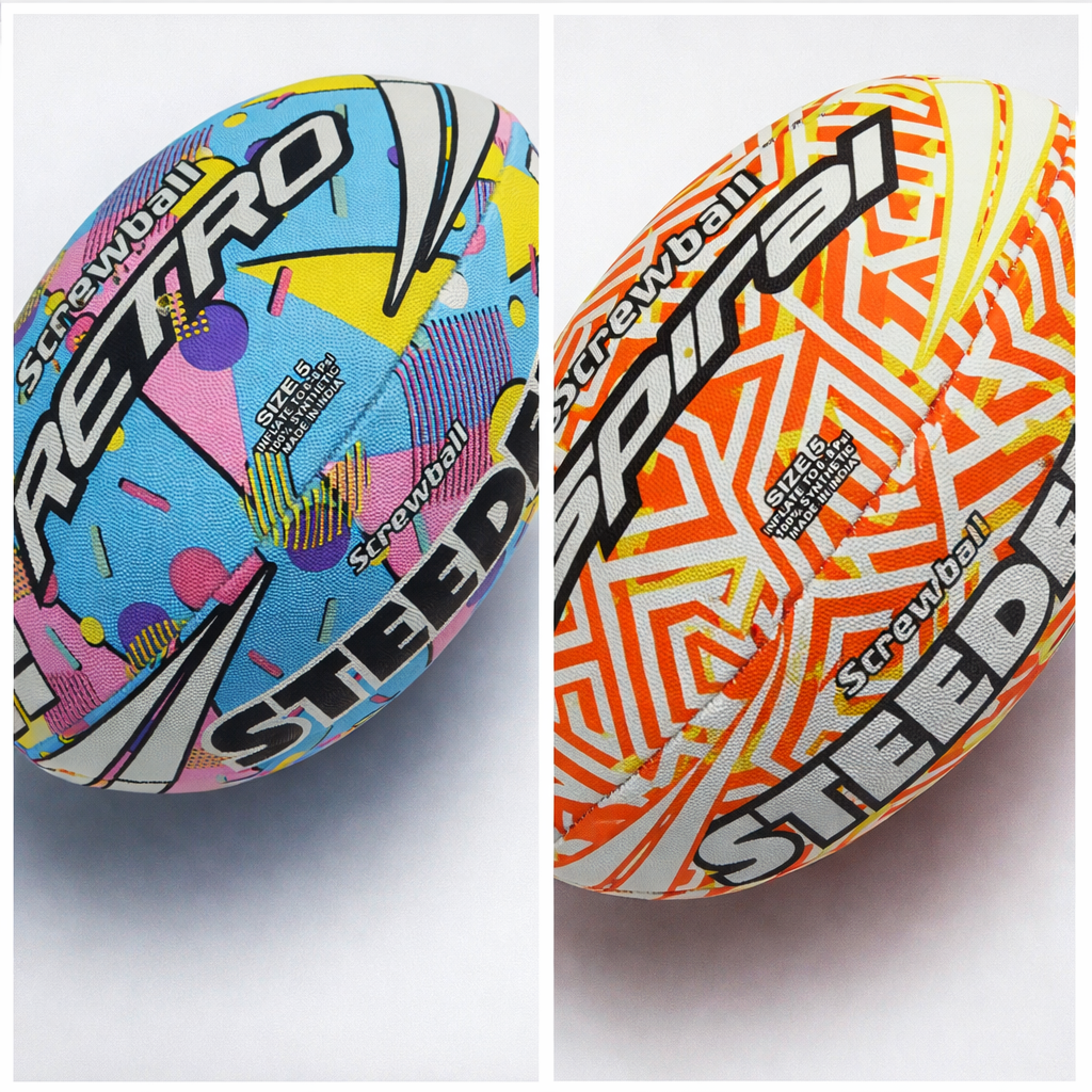 Struddys Rugby Ball Steeden Screwball Rugby Ball Size 5 – GA Sports Australia