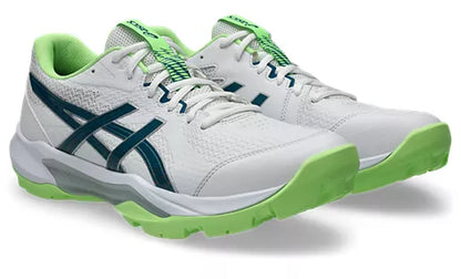 Asics Gel Peake 3 Cricket Rubber Shoe New 2026 White/Dark Teal