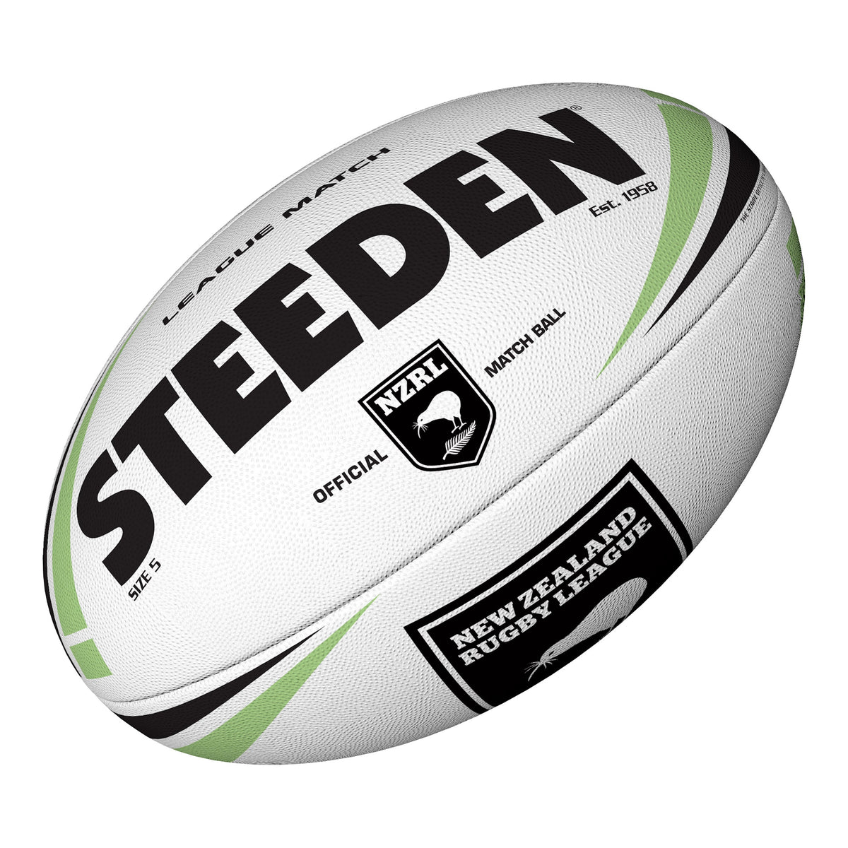 Steeden NZRL League Match Rugby Ball Size 5 New 2026