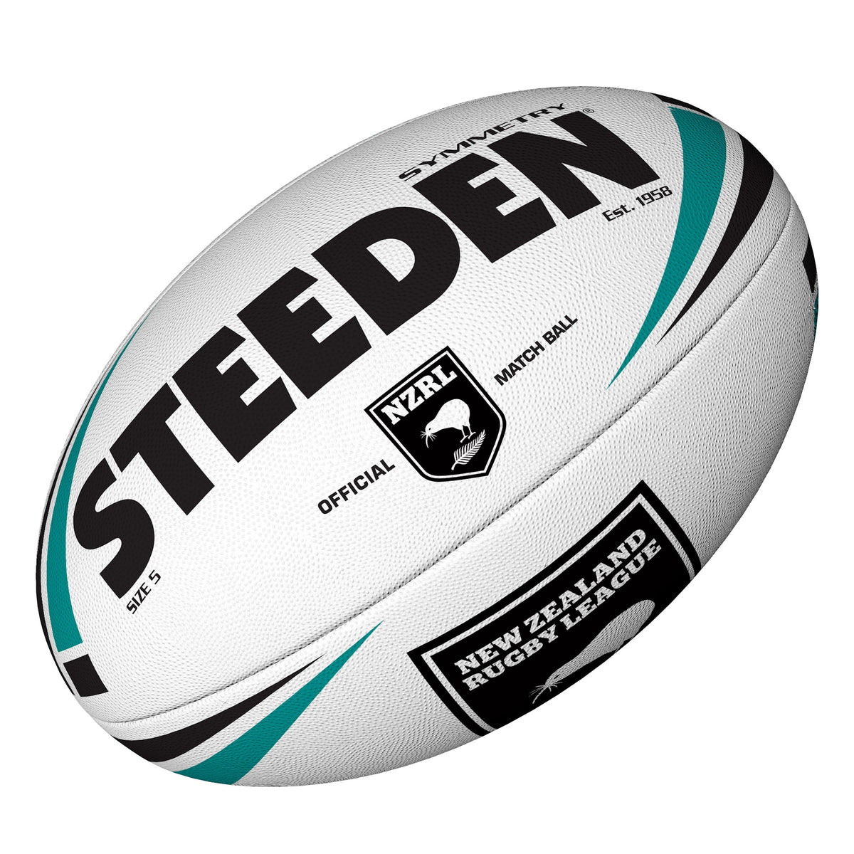 Steeden NZRL Symmetry Match Rugby Ball Size 5