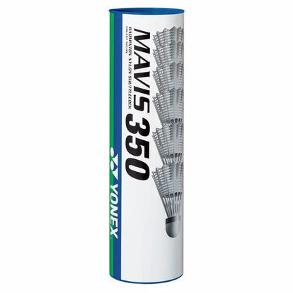 Yonex Mavis 350 Nylon Shuttle (Tube 6) Medium White