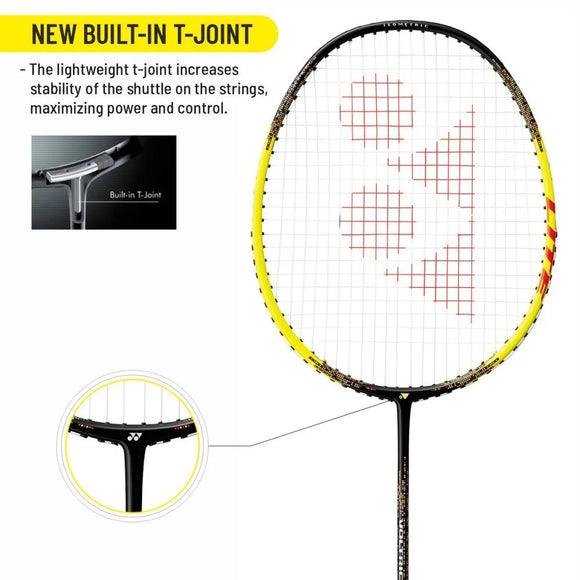 Yonex Voltric Lite Badminton Racquet 4u5 Strung Black/Yellow