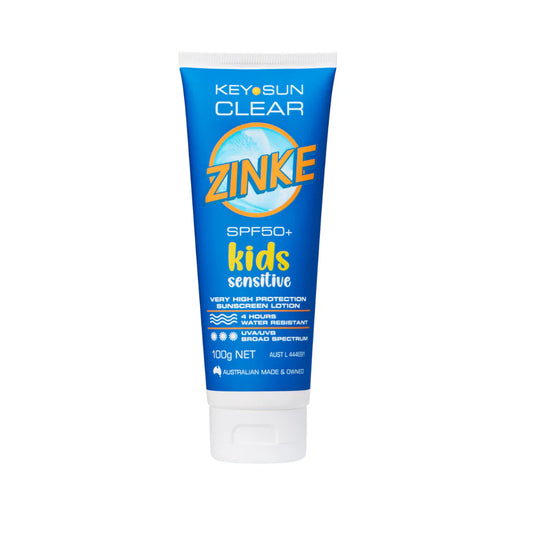 ZINKE Clear SPF 50+ Kids Sensitive 100g