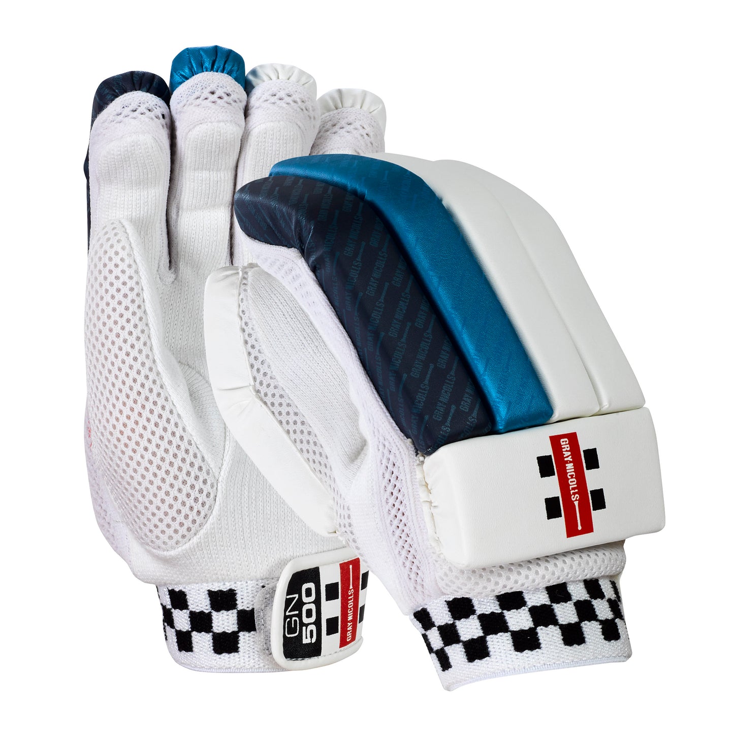 Gray Nicolls GN 500 Navy/Light Blue Cricket Batting Gloves