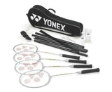 Yonex 4 Player Badminton Set (4 Racquets, 2 Shuttles, Net, Posts)