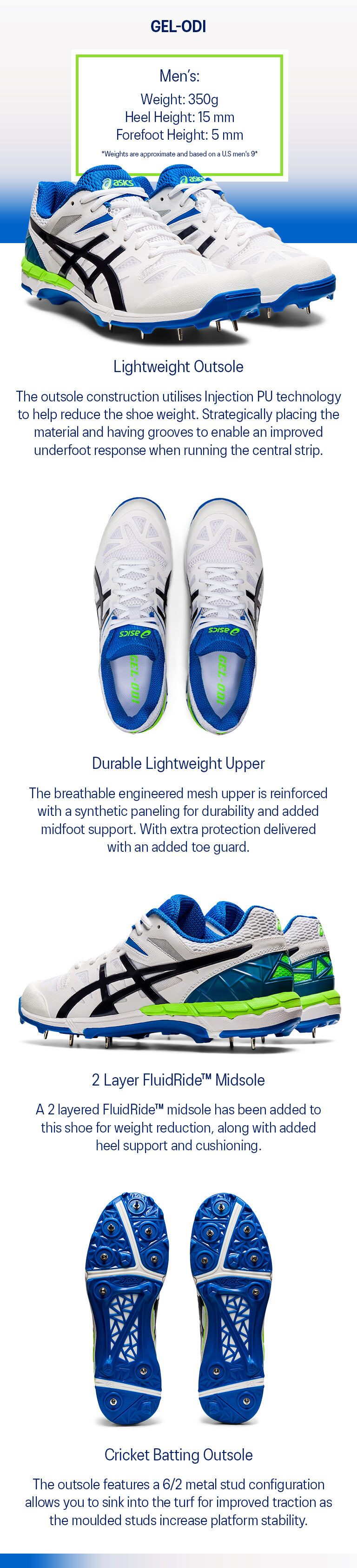 Asics GEL ODI Spike Cricket Shoe
