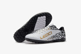 LEOCI Indoor Redback White/Gold/Black Soccer Shoes US 3 Only