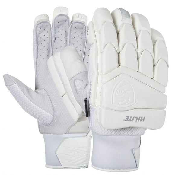 SG Hilite White Cricket Batting Gloves (Adult Size Only)