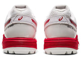 Asics GEL-PEAKE Cricket Rubber Shoe WHITE/ELECTRIC RED (US 9.5, 11.5, 12, 13, 14)