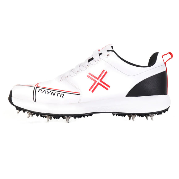 Payntr X Cricket Spikes White/Black (All Sizes available)