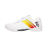 Kookaburra Pro 5.0 Junior Cricket Rubber Shoe White/Yellow/Red (Sizes US1 to US7)